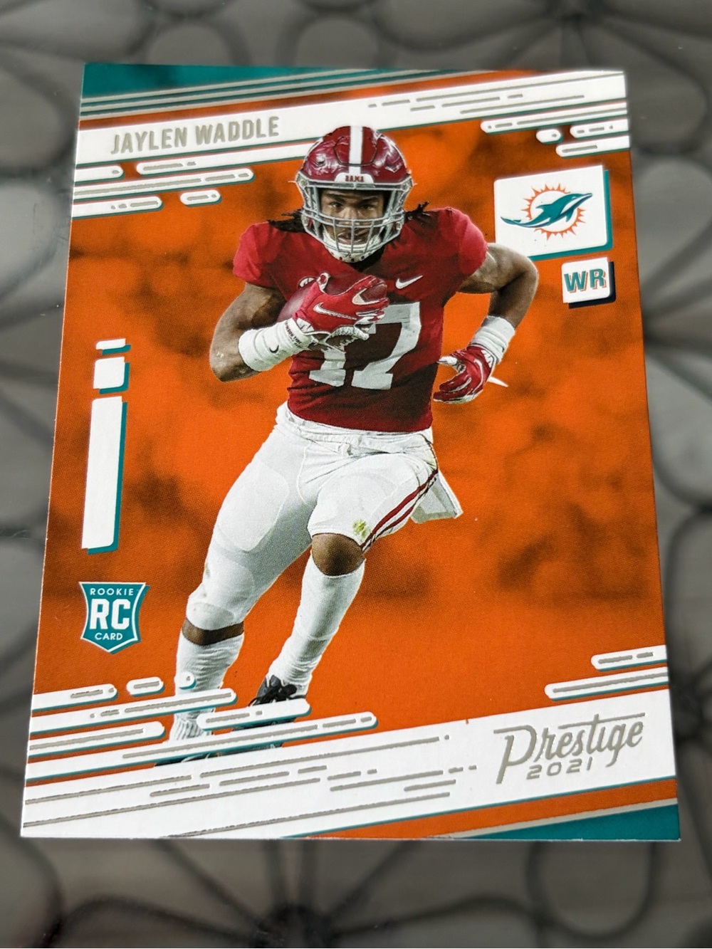 Jaylen Waddle 2021 Panini Miami Dolphins Rookie RC NFL Football Card
